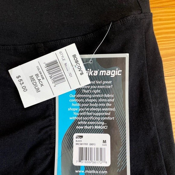 NWT, Marika Magic Tummy Control Skort, Black - Picture 9 of 14